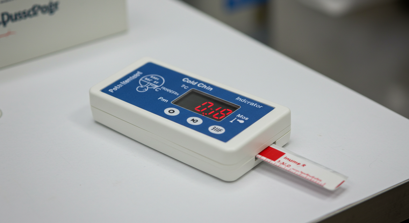 Indicador de temperatura da cadeia fria