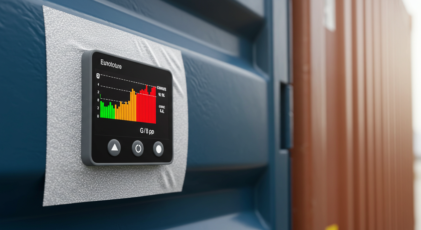 Adesivo de monitoramento de temperatura para transporte