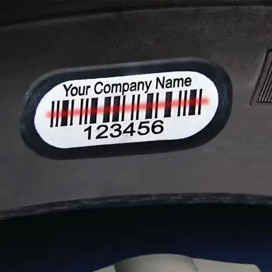 Etiqueta do Código de Barras para Vulcanização de Pneus