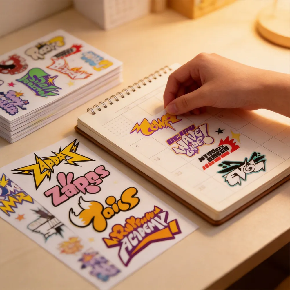 Papel vinílico adesivo para planner