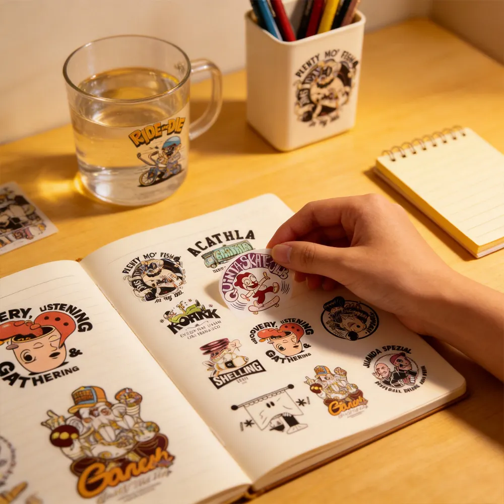 Folhas de adesivos de scrapbook imprimíveis