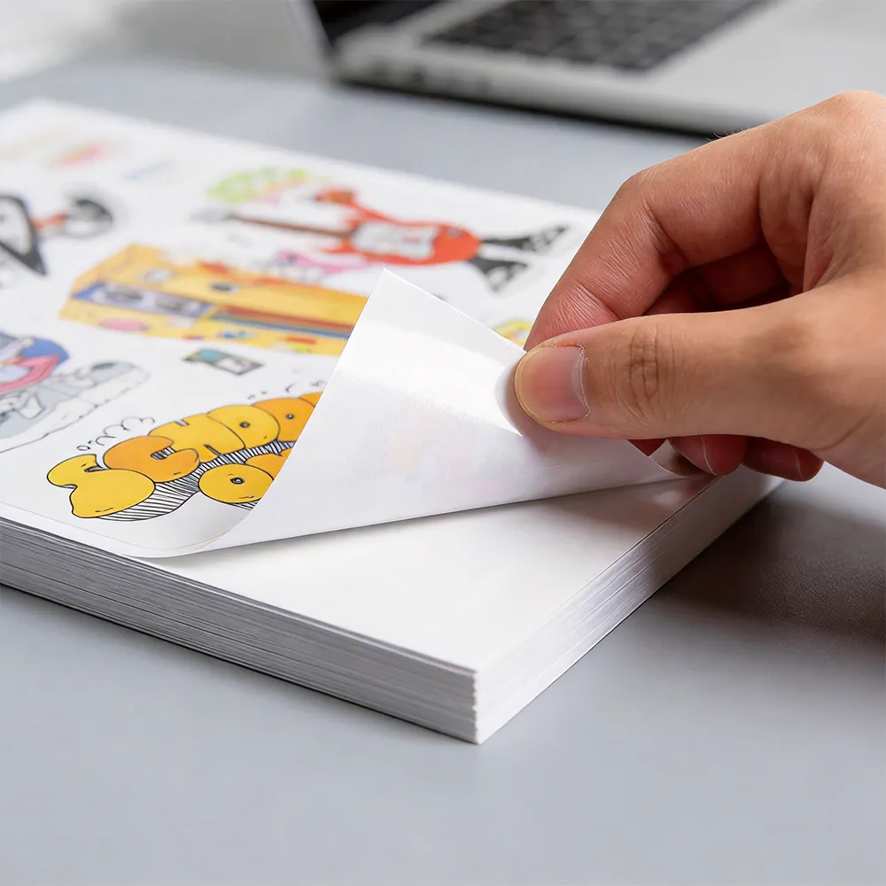 Papel adesivo vinílico imprimível
