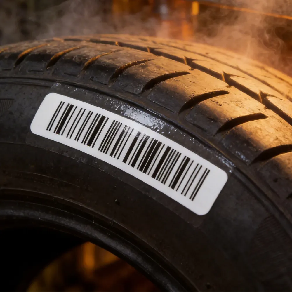tire supply chain barcode label