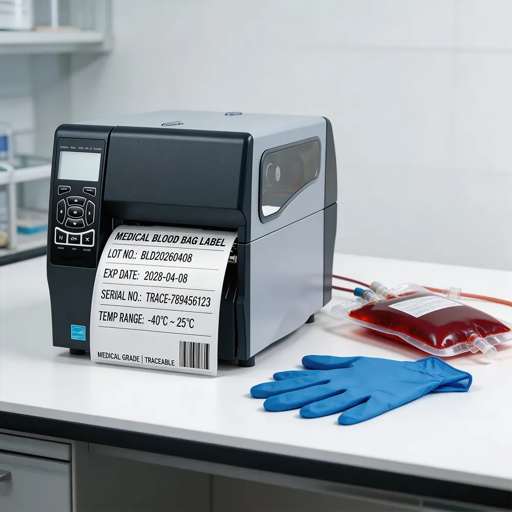 Rótulo da amostra de sangue