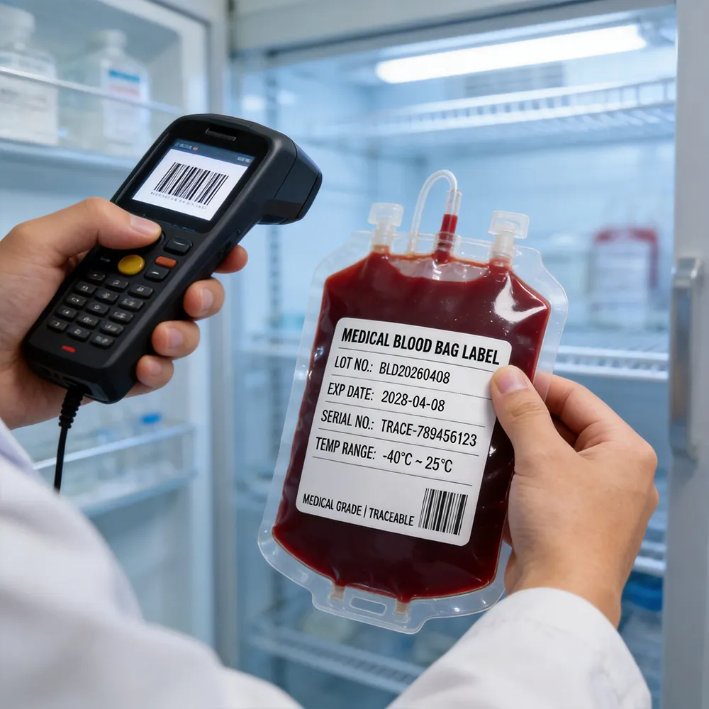Etiqueta de rastreamento hospitalar