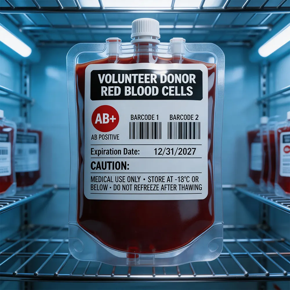 Sistema de Etiqueta de Armazenamento de Sangue