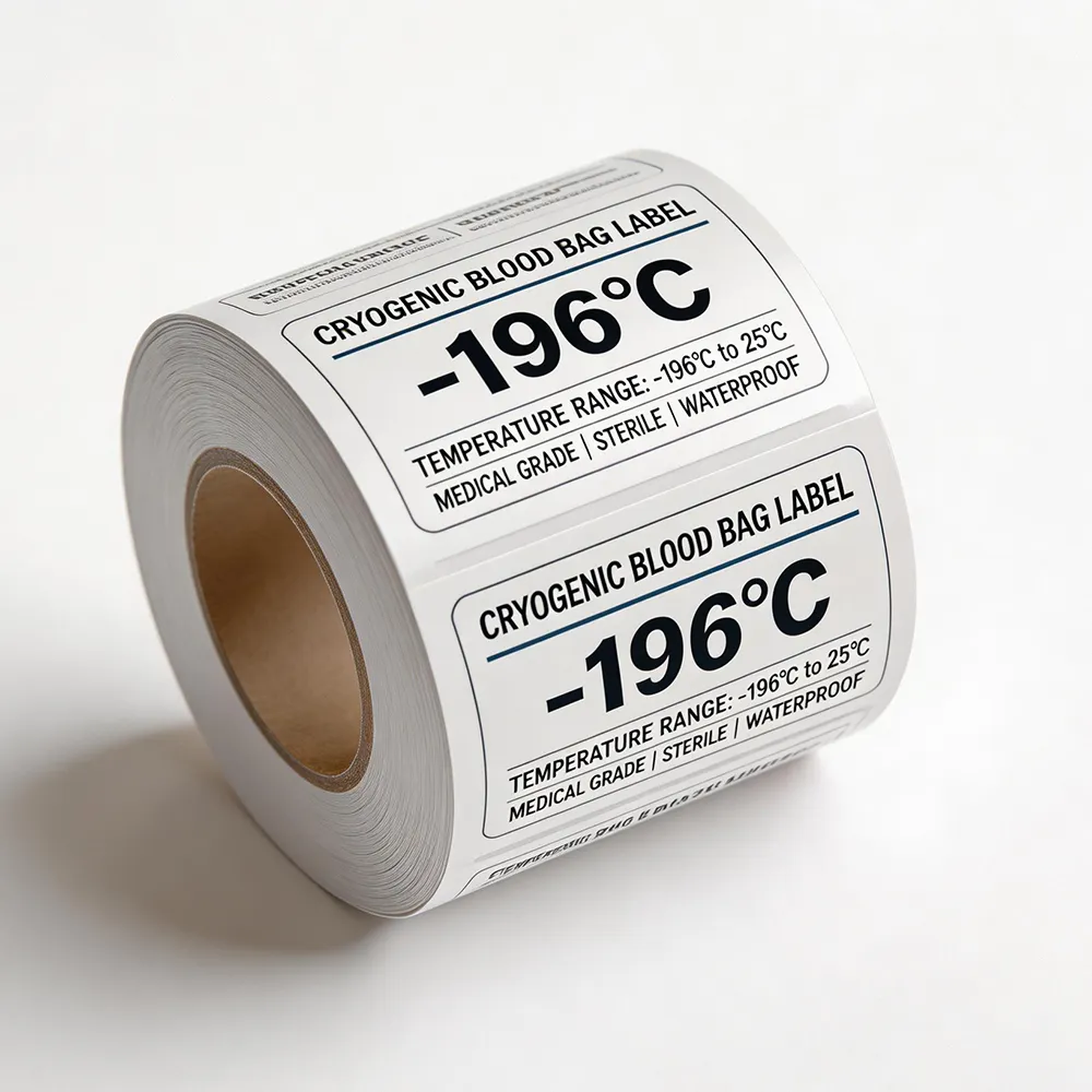 Marcador criogênico para armazenamento de sangue -196°C