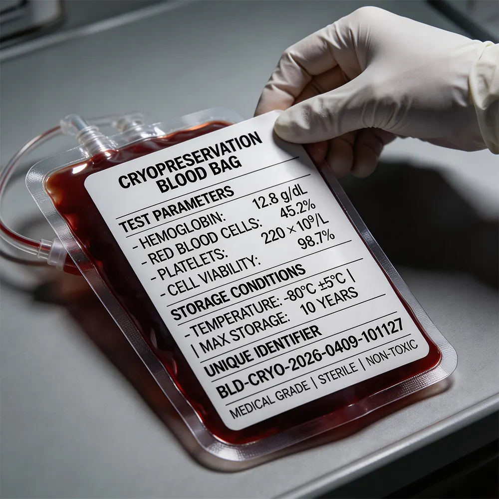 Etiquetas adesivas para laboratórios