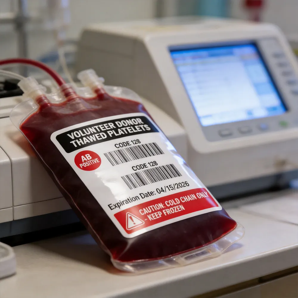 Rótulos de Bolsas de Sangue