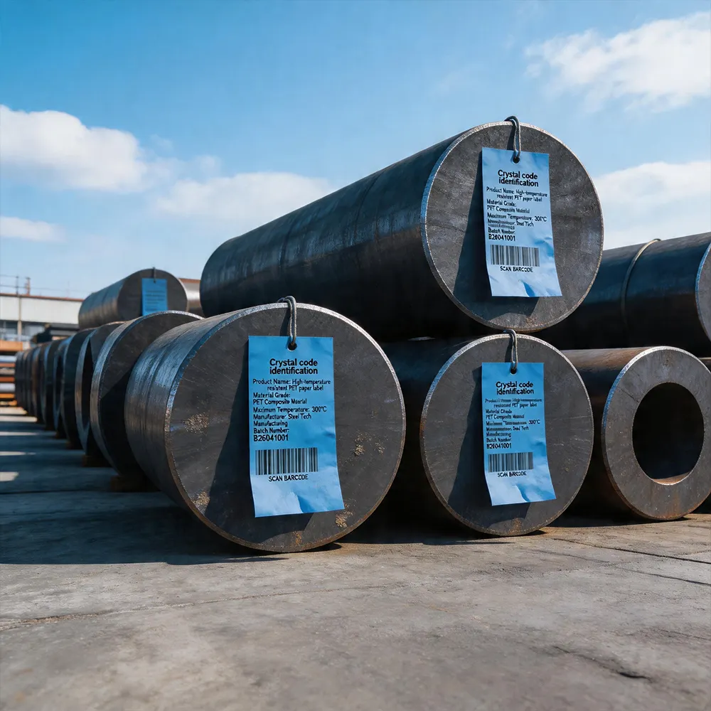 Etiquetas térmicas para trabalhos em aço