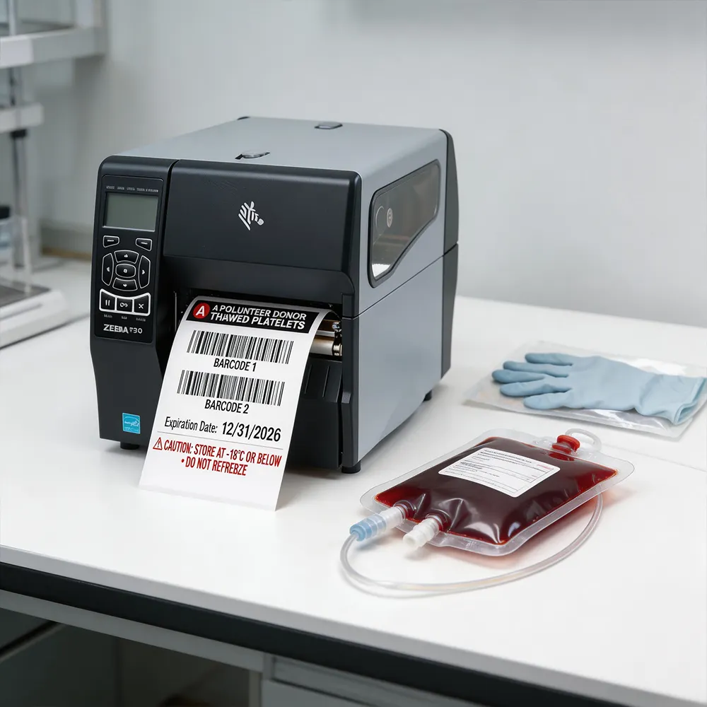 Rótulo de rastreamento hospitalar