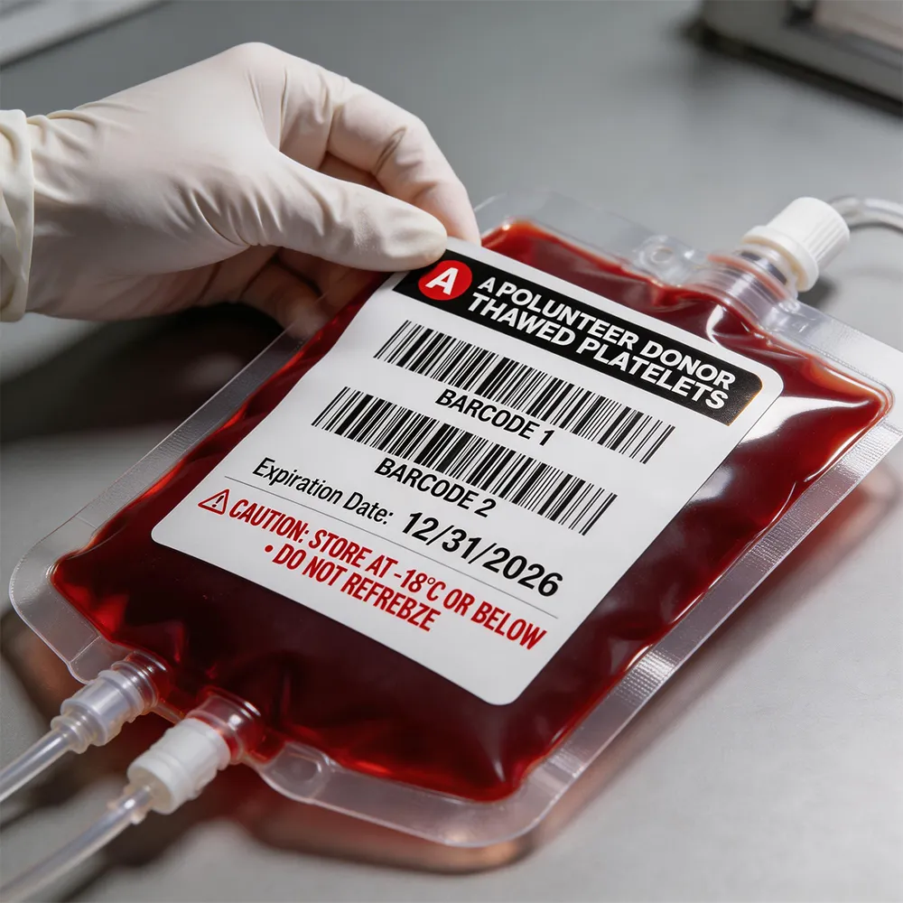 Rótulo de rastreamento hospitalar