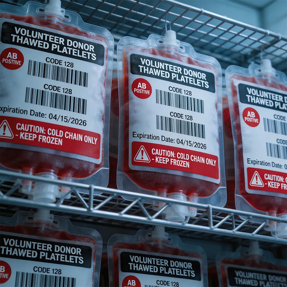 Etiquetas do plasma sanguíneo