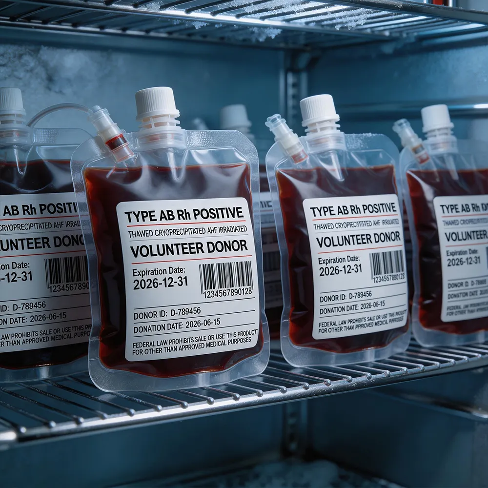 Sistema de rotulagem de bancos de sangue
