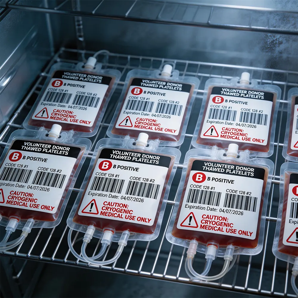Rótulo de rastreamento hospitalar