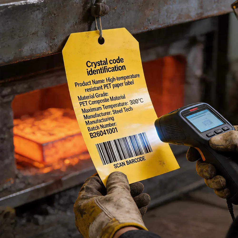 Etiquetas de aço inoxidável para forno