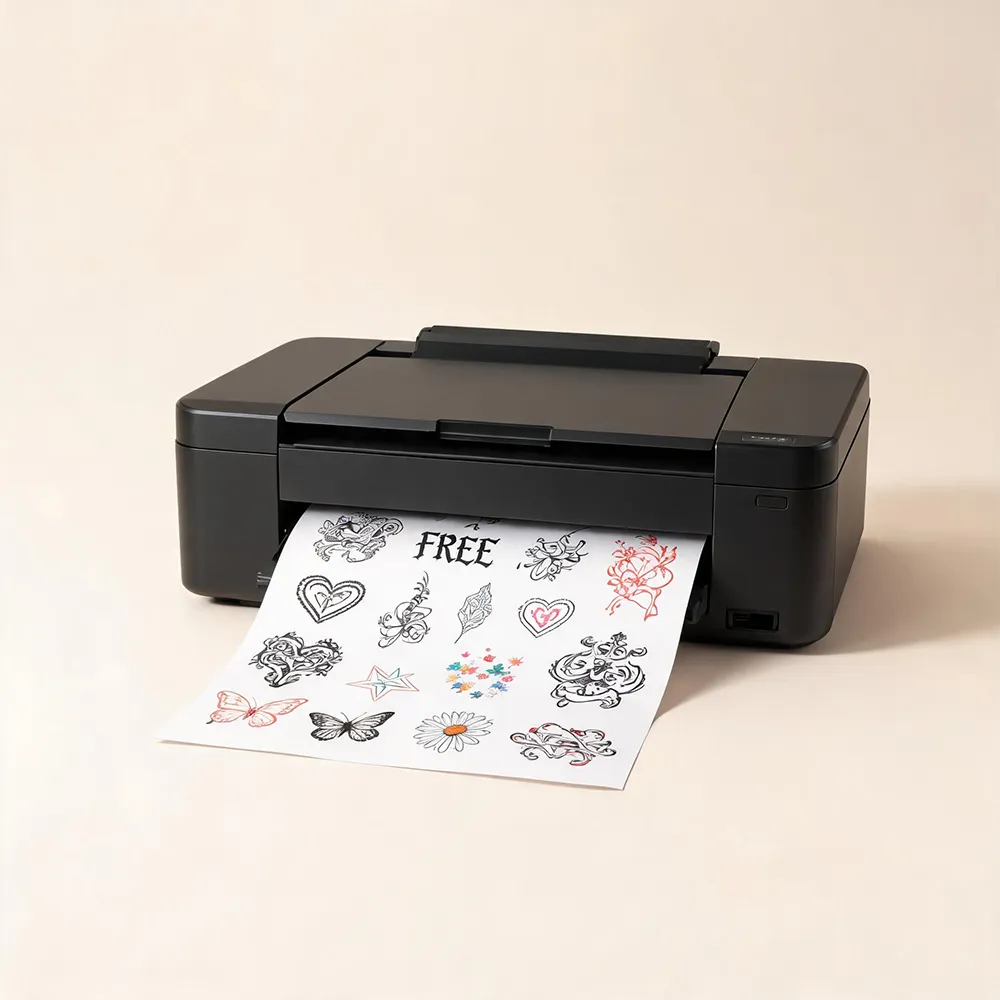 Papel de tatuagem imprimível DIY para impressora jato de tinta