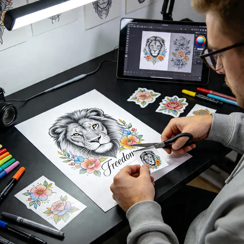 Tatuagens temporárias caseiras
