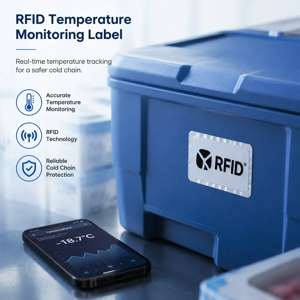 Rótulo RFID de monitoramento de temperatura