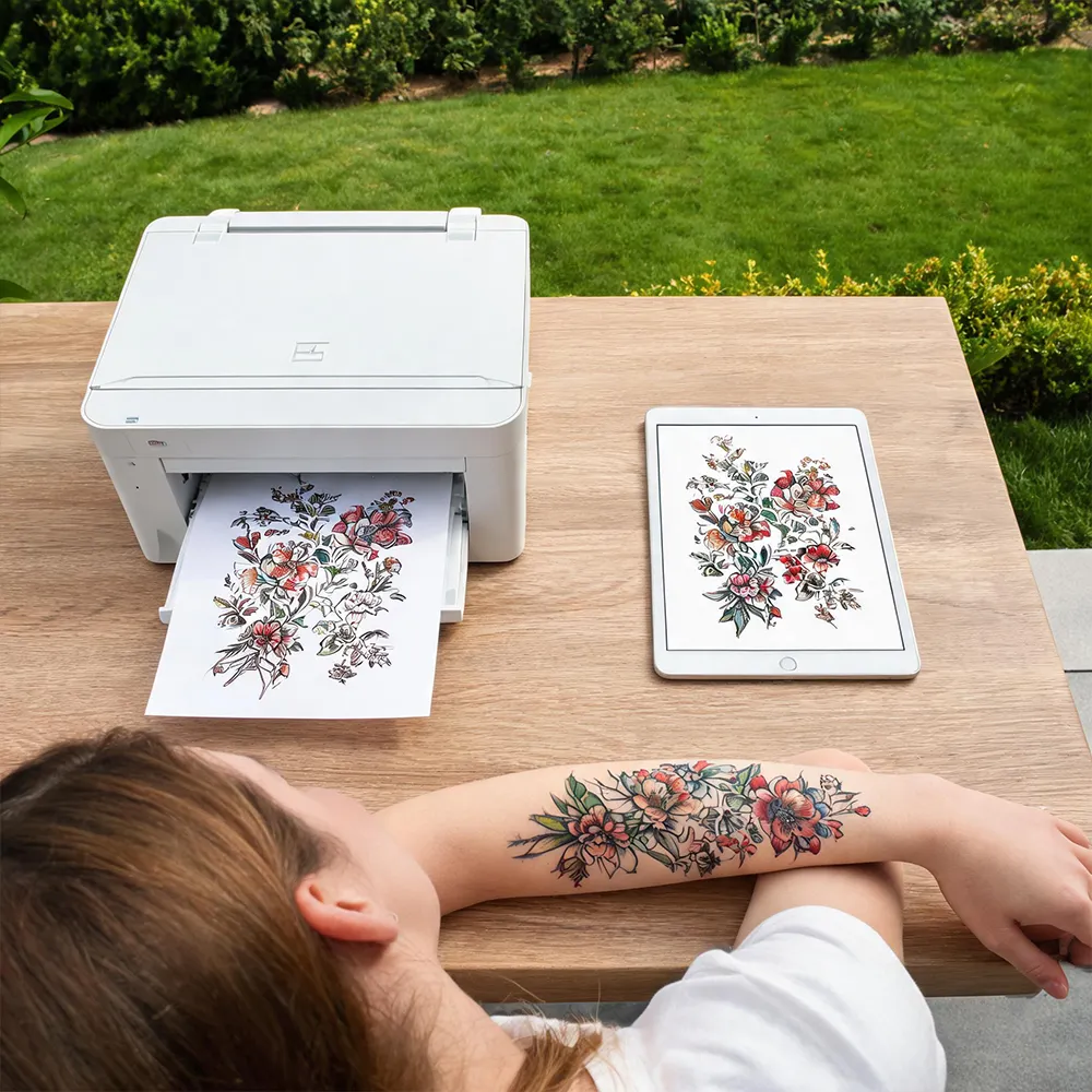 Papel adesivo para tatuagem