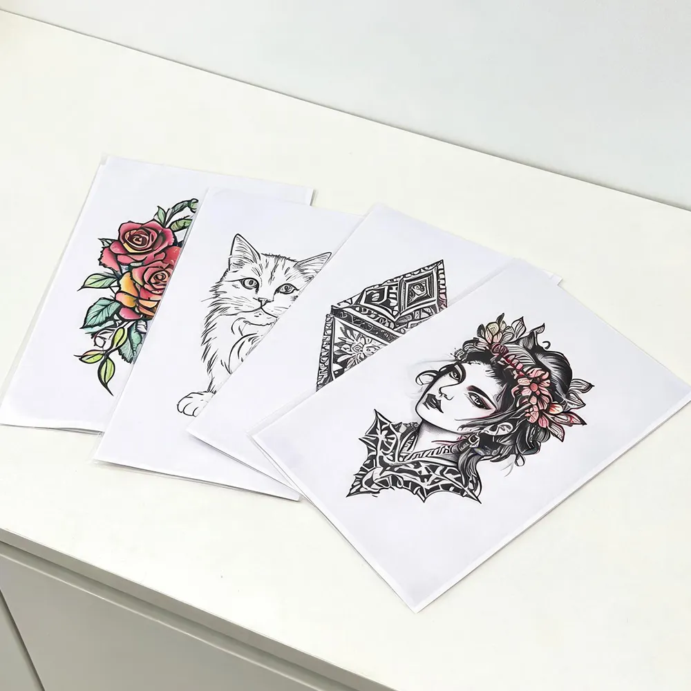 Papel para tatuagem de salão de beleza