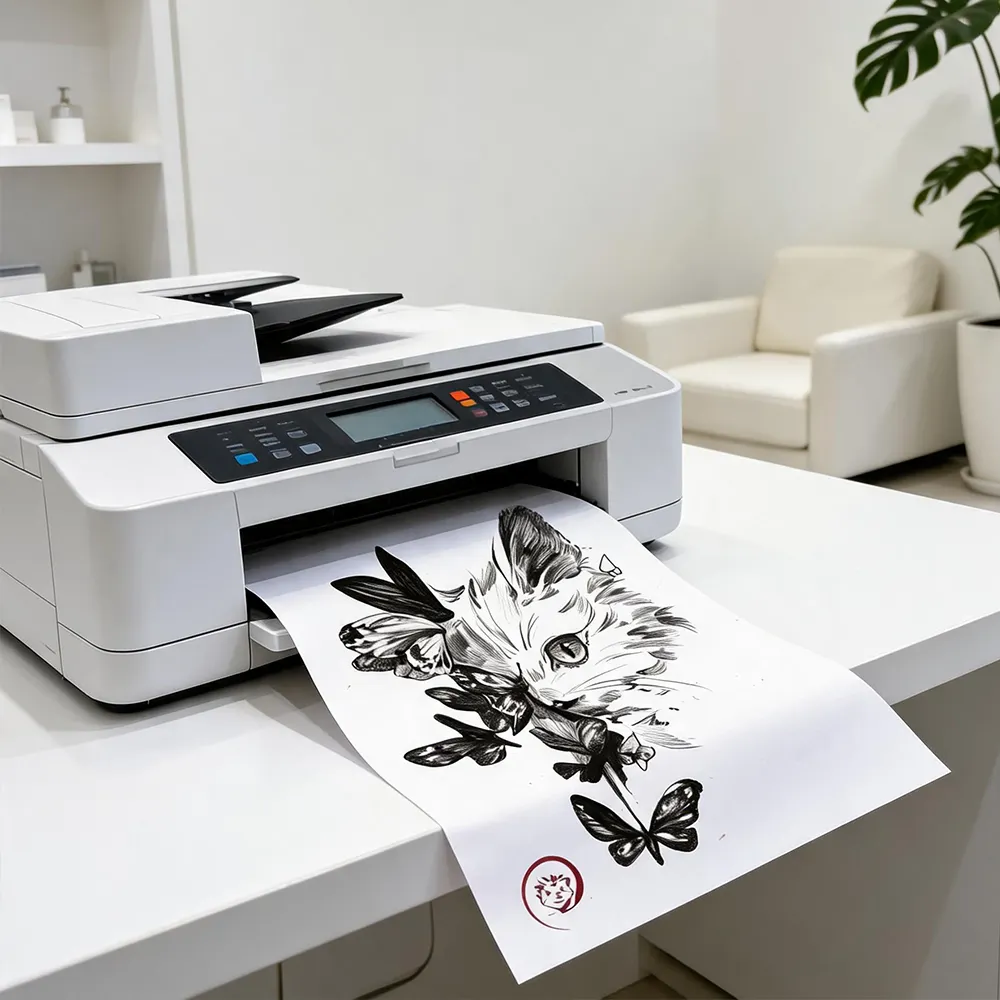 Papel para tatuagem de salão de beleza