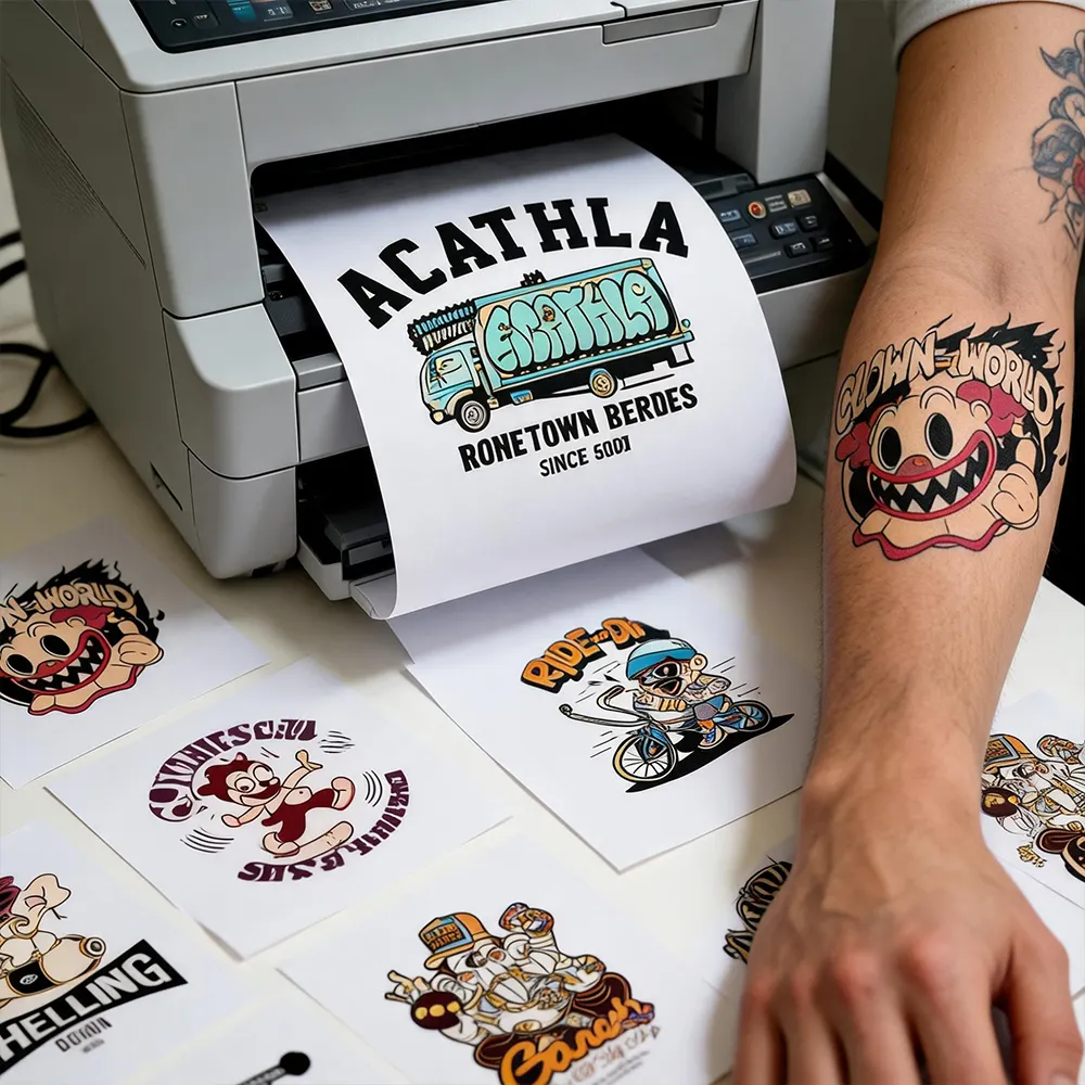 melhor papel para tatuagem imprimível