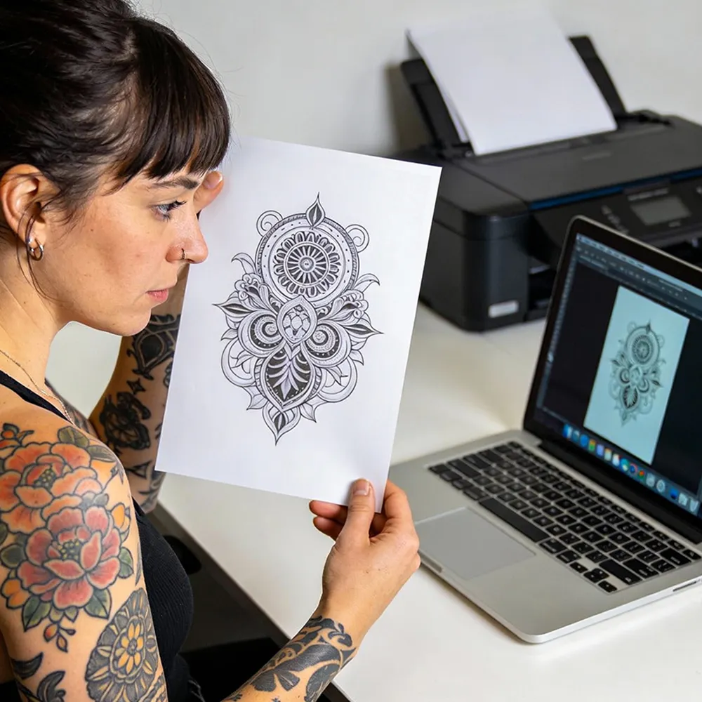 Compre papel de tatuagem imprimível