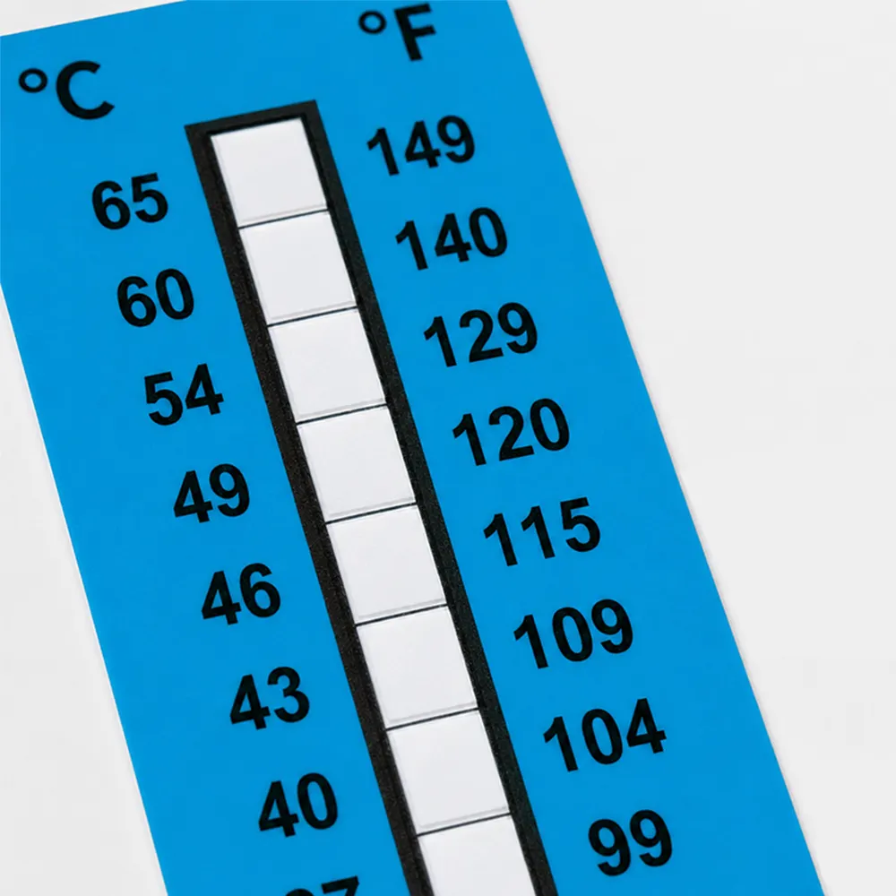 Etiqueta indicadora de temperatura da carga