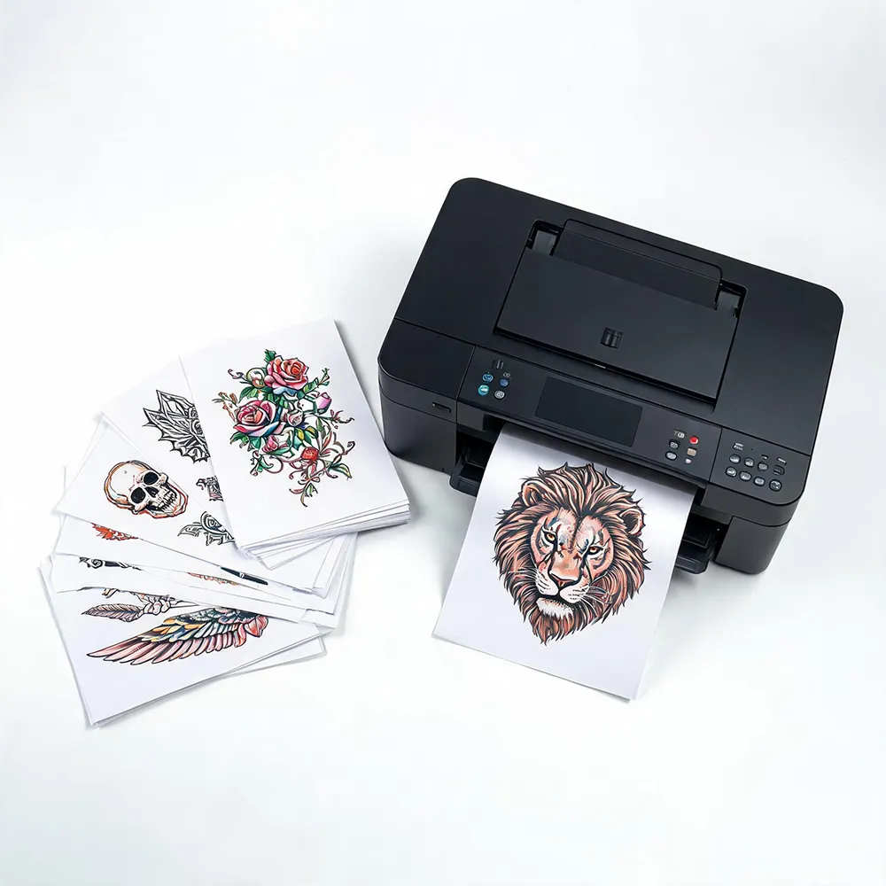 Papel transparente para tatuagem