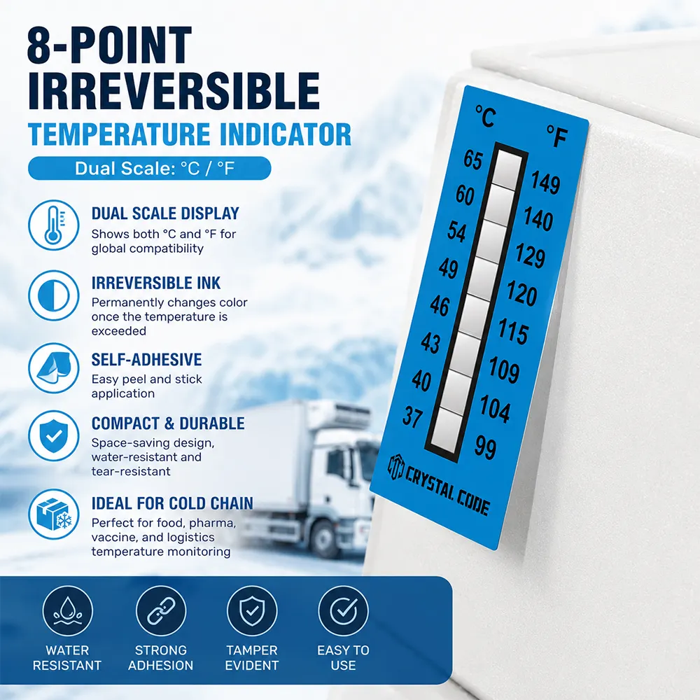 Indicador de temperatura de armazenamento a frio