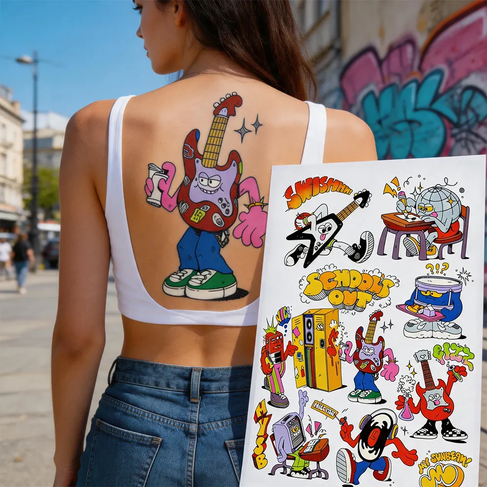 adesivos de tatuagem de cosplay