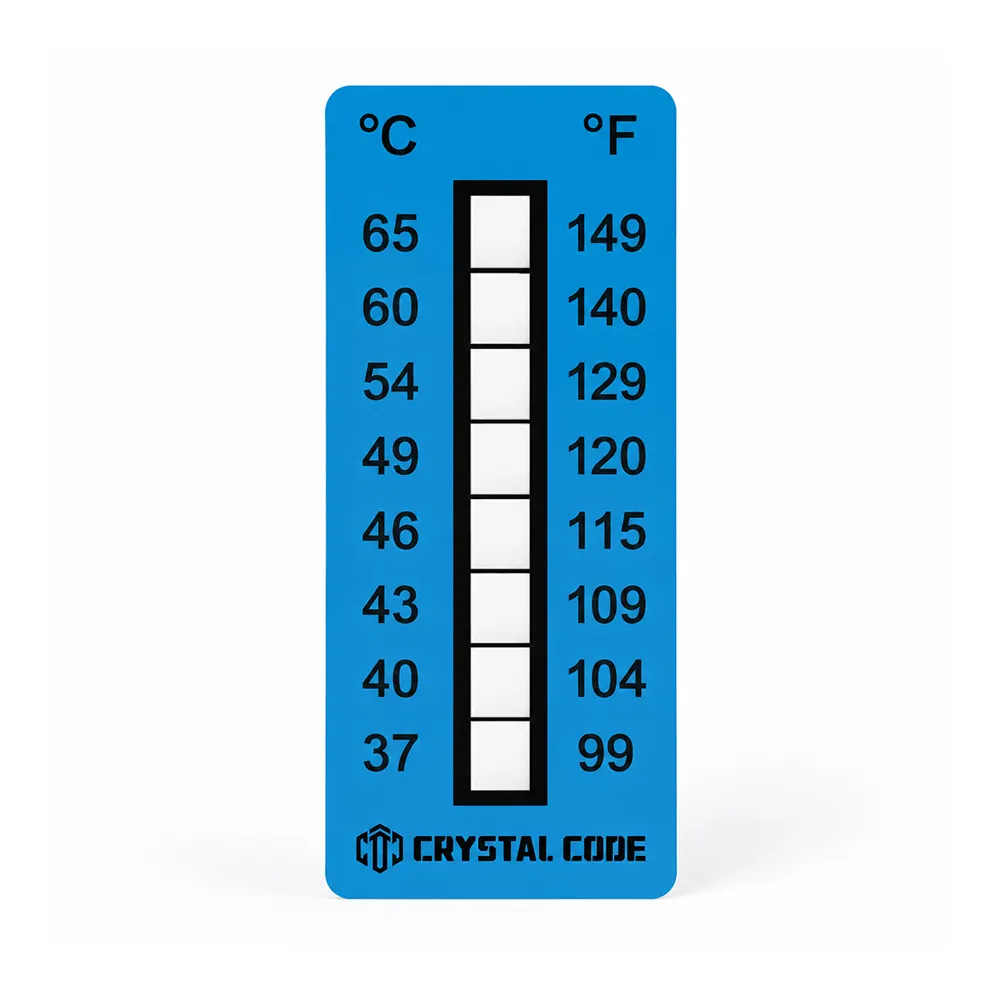 Etiqueta digital de indicador de temperatura