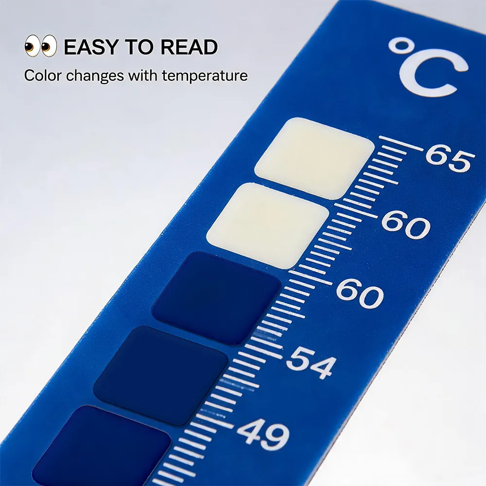 Etiqueta indicadora de temperatura descartável