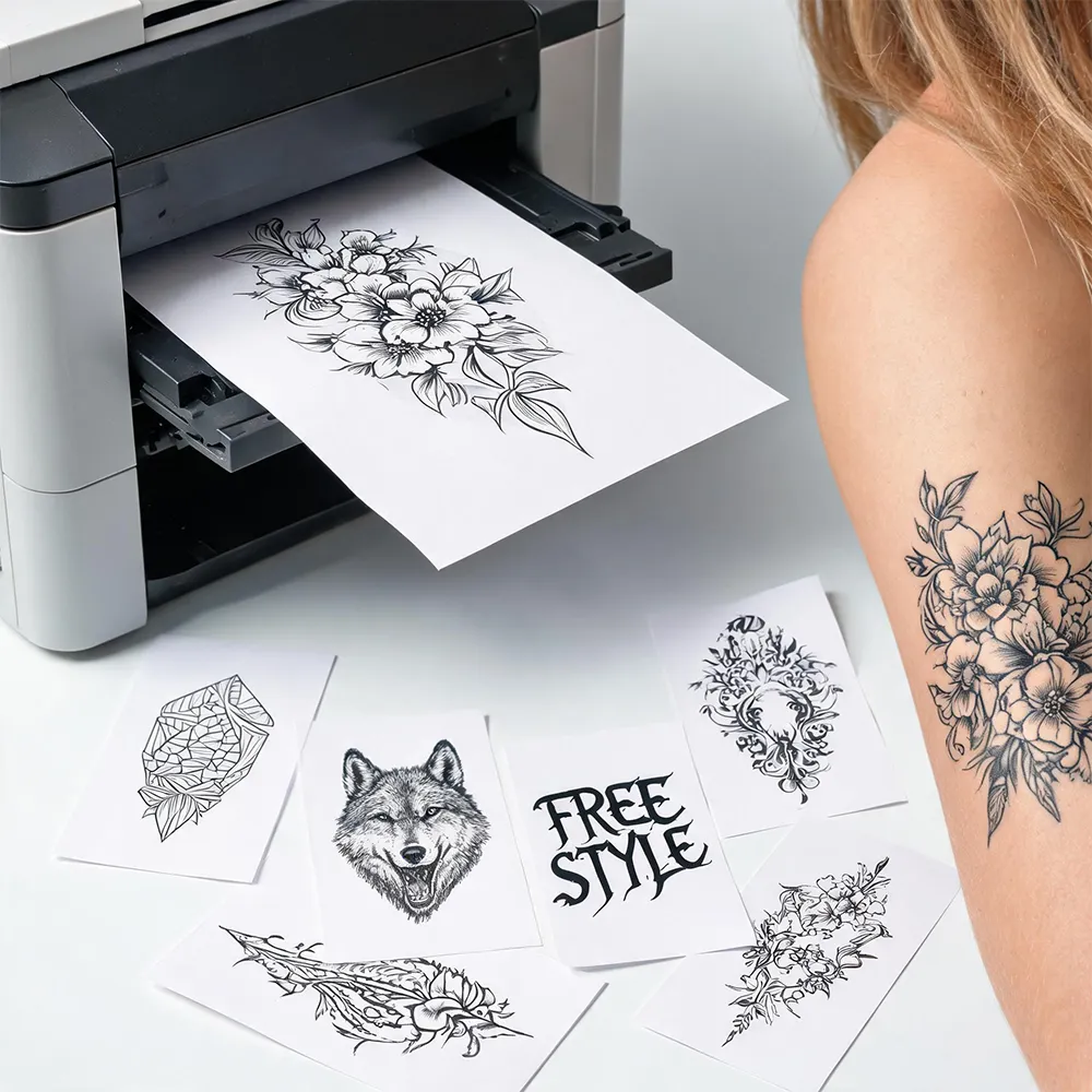 Papel de tatuagem fácil de aplicar