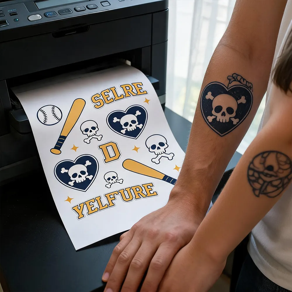 Papel de tatuagem fácil de aplicar