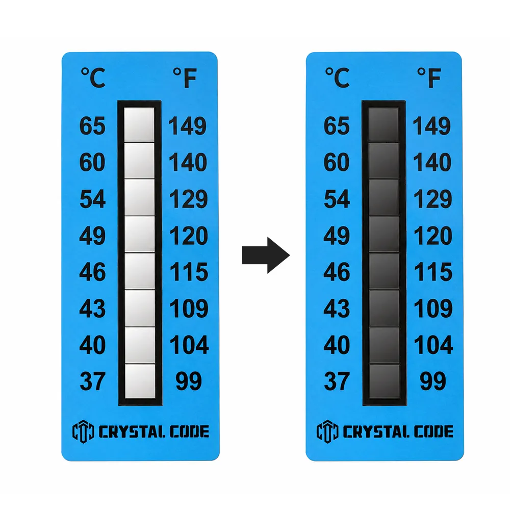 Etiqueta de temperatura de armazenamento eletrônico