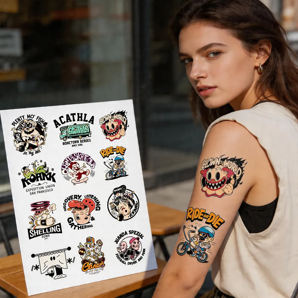 adesivos de arte corporal de moda