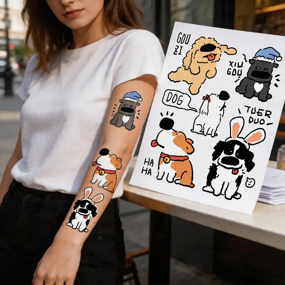 adesivos de arte corporal de moda