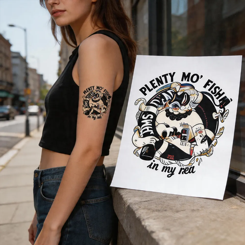 adesivos de arte corporal de moda