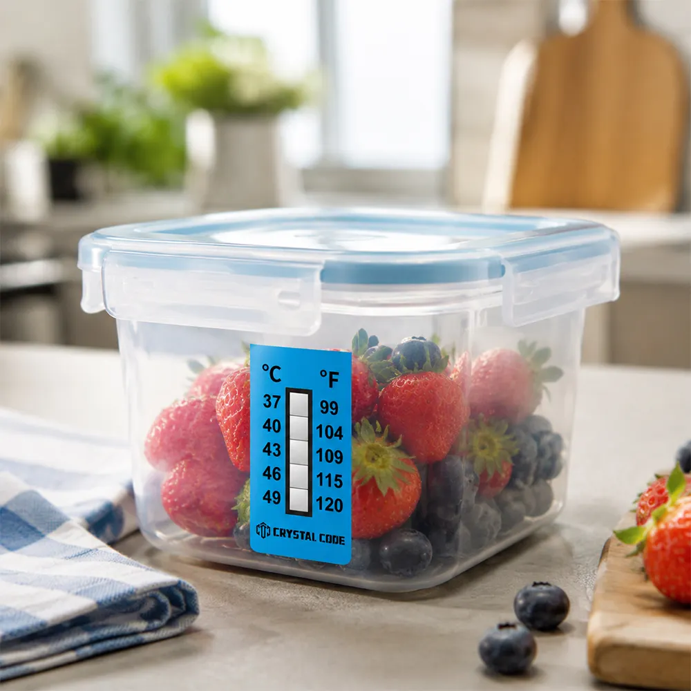 Rótulo de monitoramento de temperatura da indústria alimentícia