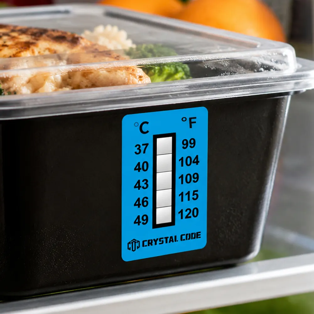 Rótulo de monitoramento de temperatura da indústria alimentícia