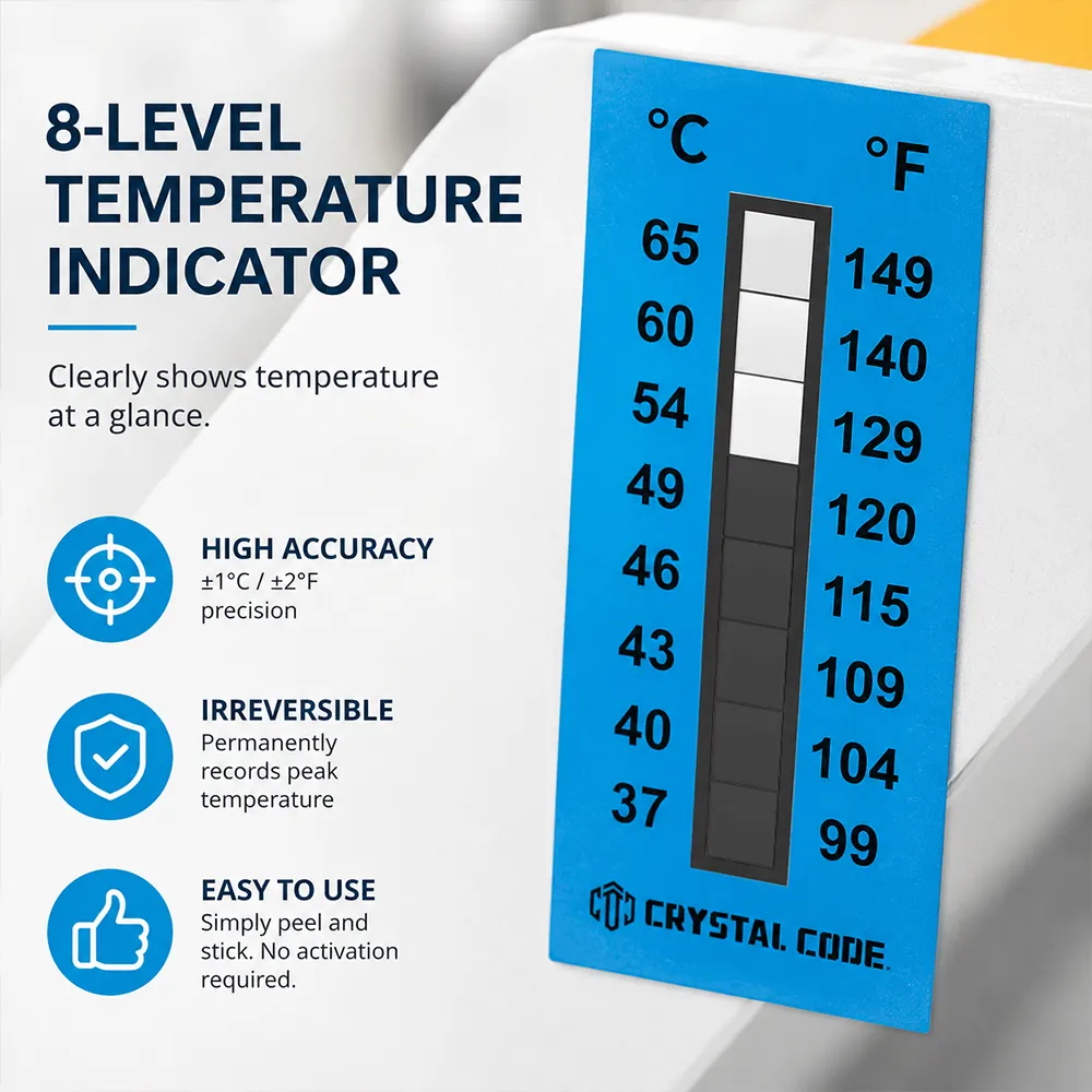 food temperature indicator label