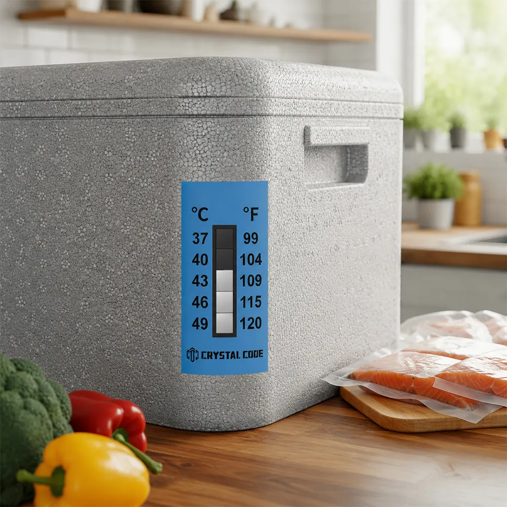 Etiqueta de monitoramento de temperatura do freezer
