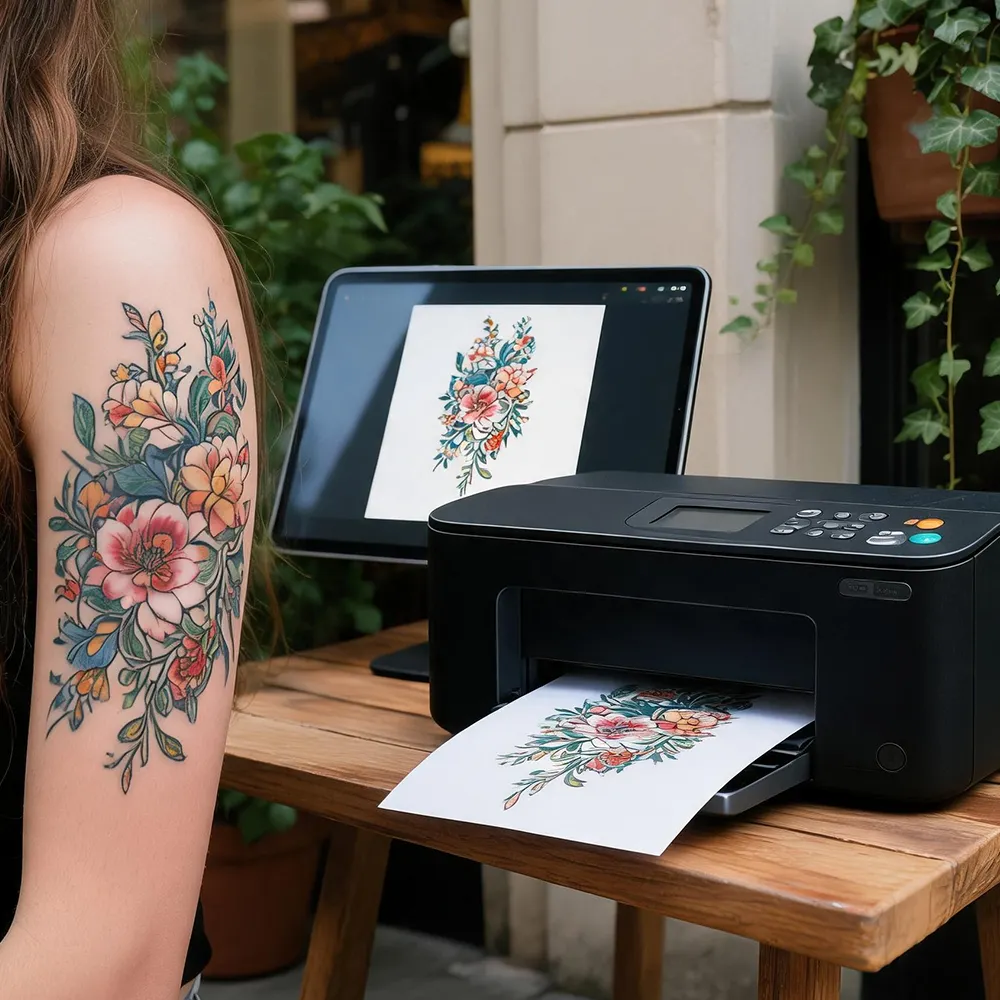 Papel de transferência de tatuagem para jato de tinta