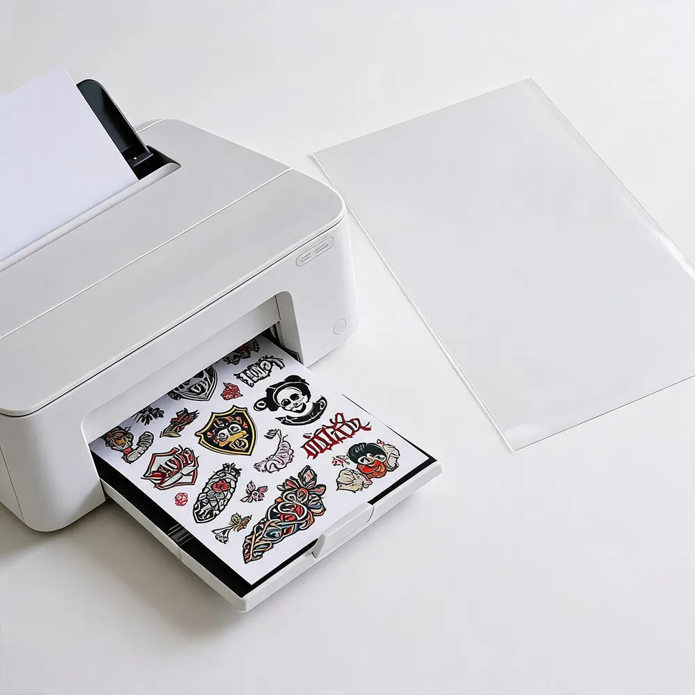 Papel temporário para tatuagem jato de tinta
