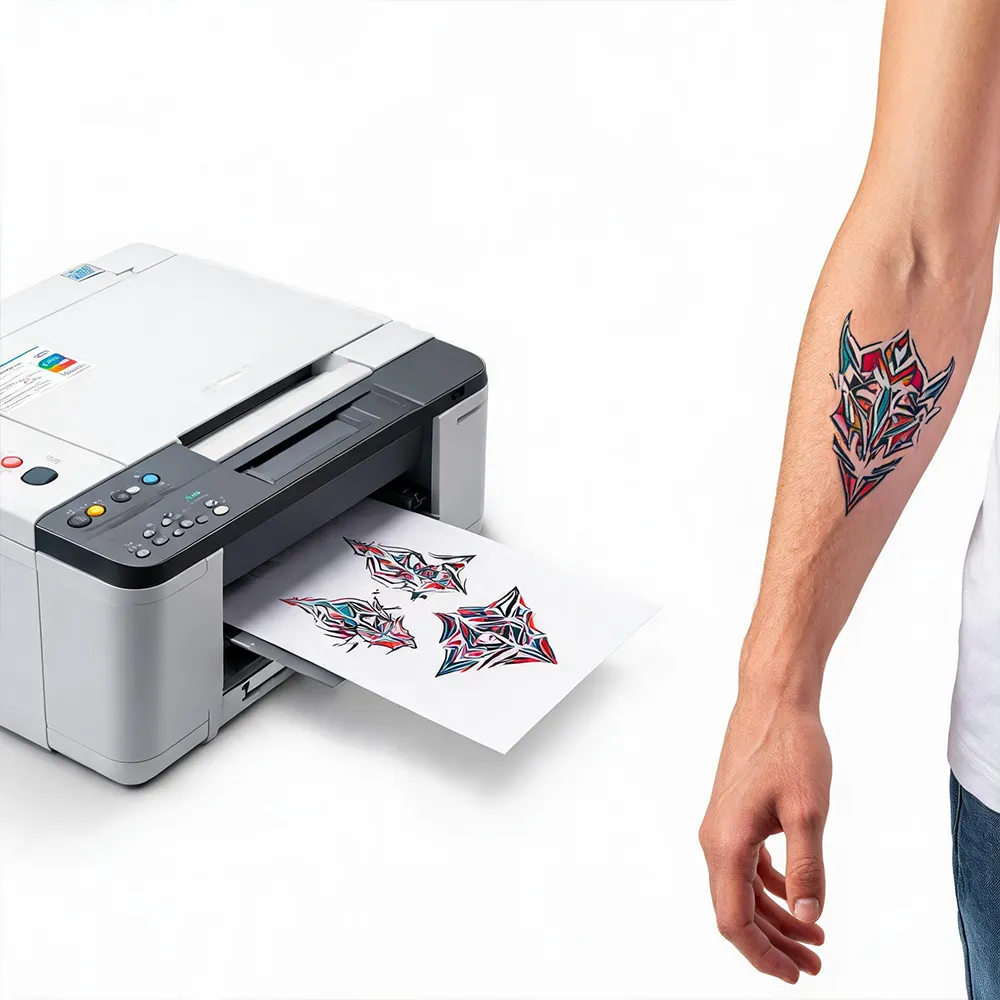 Papel de tatuagem em tamanho grande
