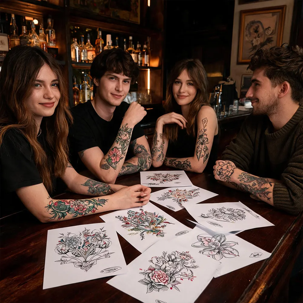 Papel de tatuagem em tamanho grande