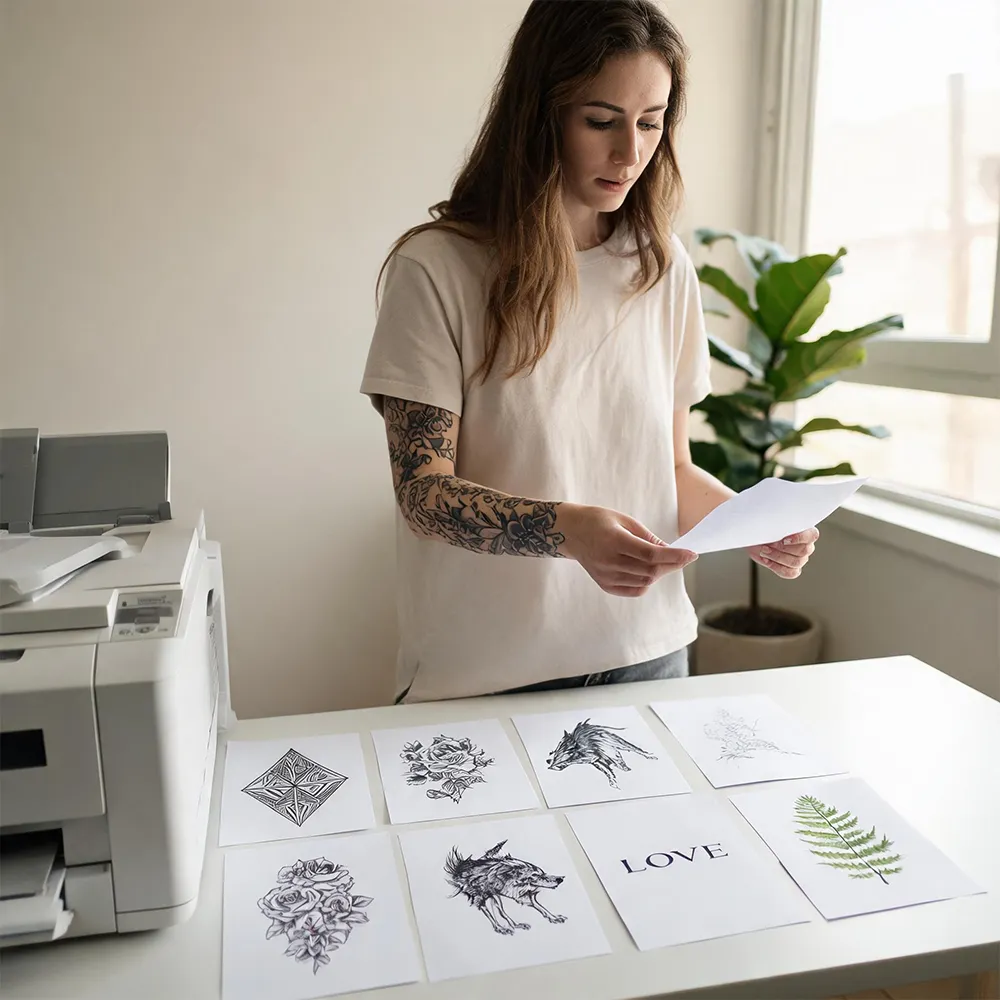 Papel de transferência de tatuagem a laser