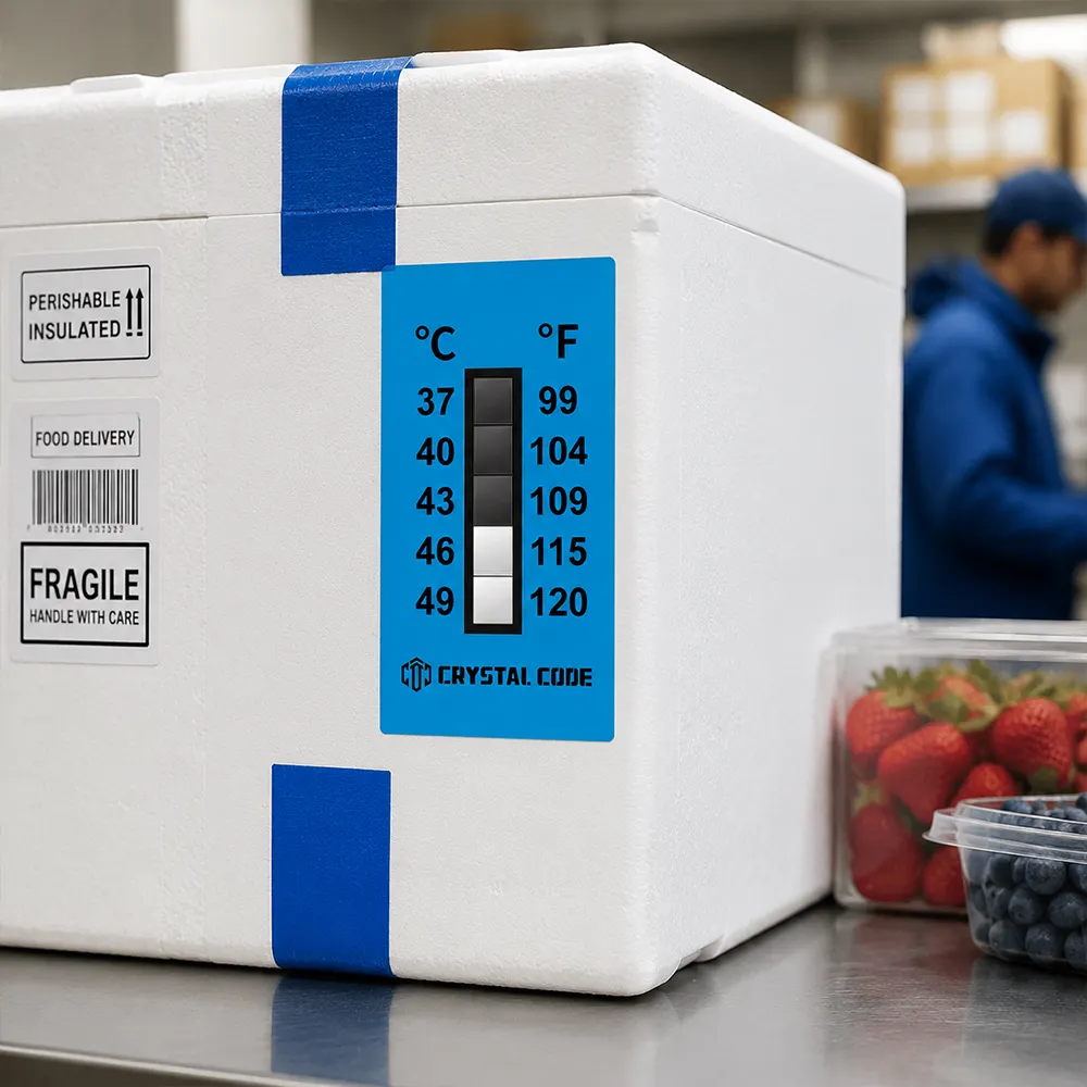 Rótulo indicador de baixa temperatura